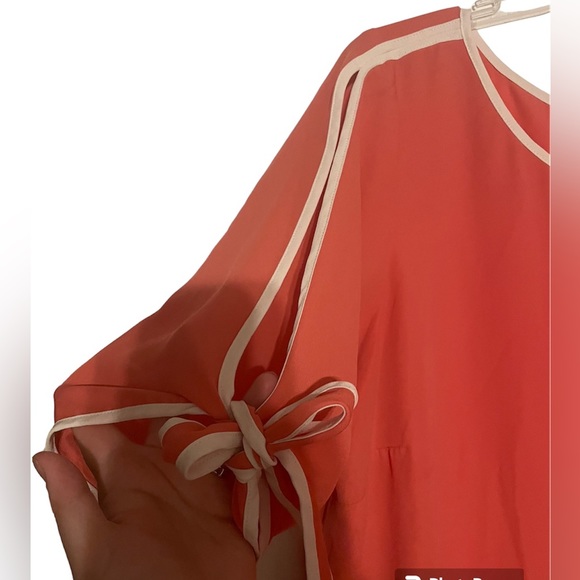 Sheer Pink and White Top - Picture 2 of 9